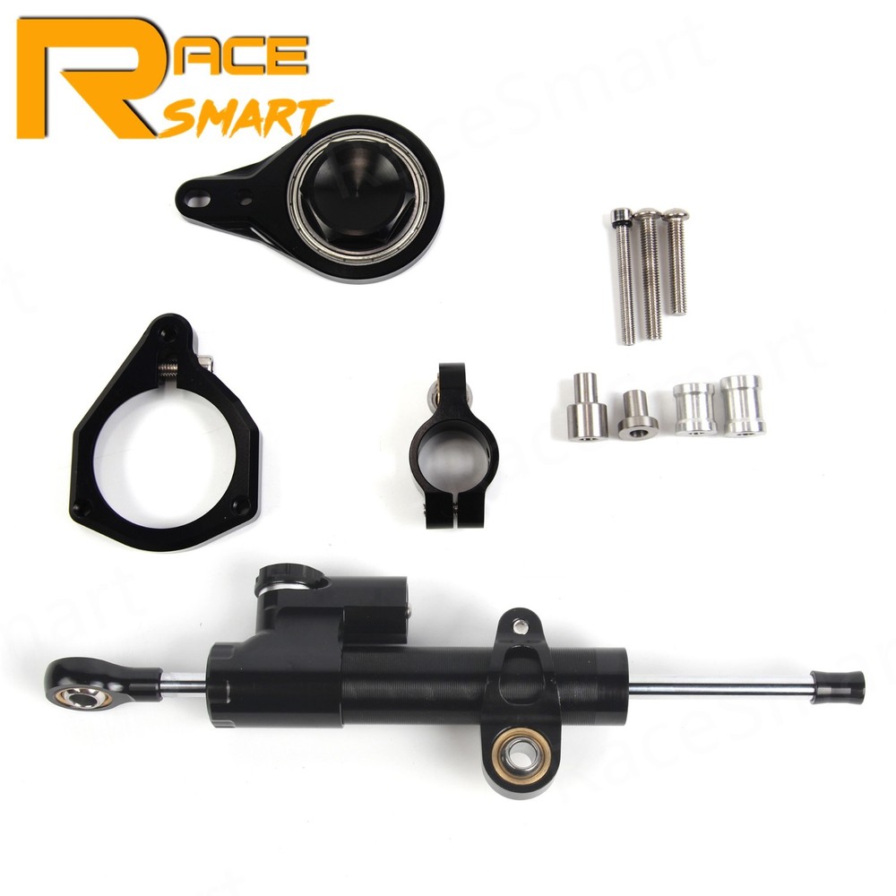 For BMW S1000RR 2009-2013 Steering Damper Stabilizer + Bracket Mount Support Kit