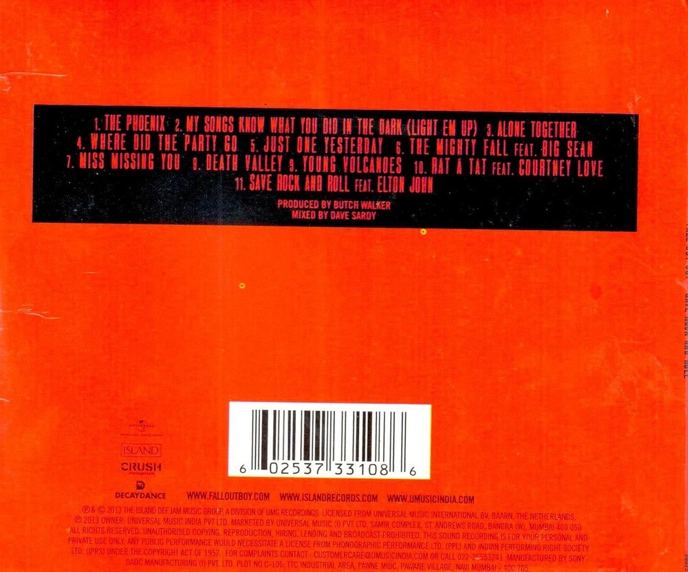 Fall Out Boy Save Rock and Roll (CD)