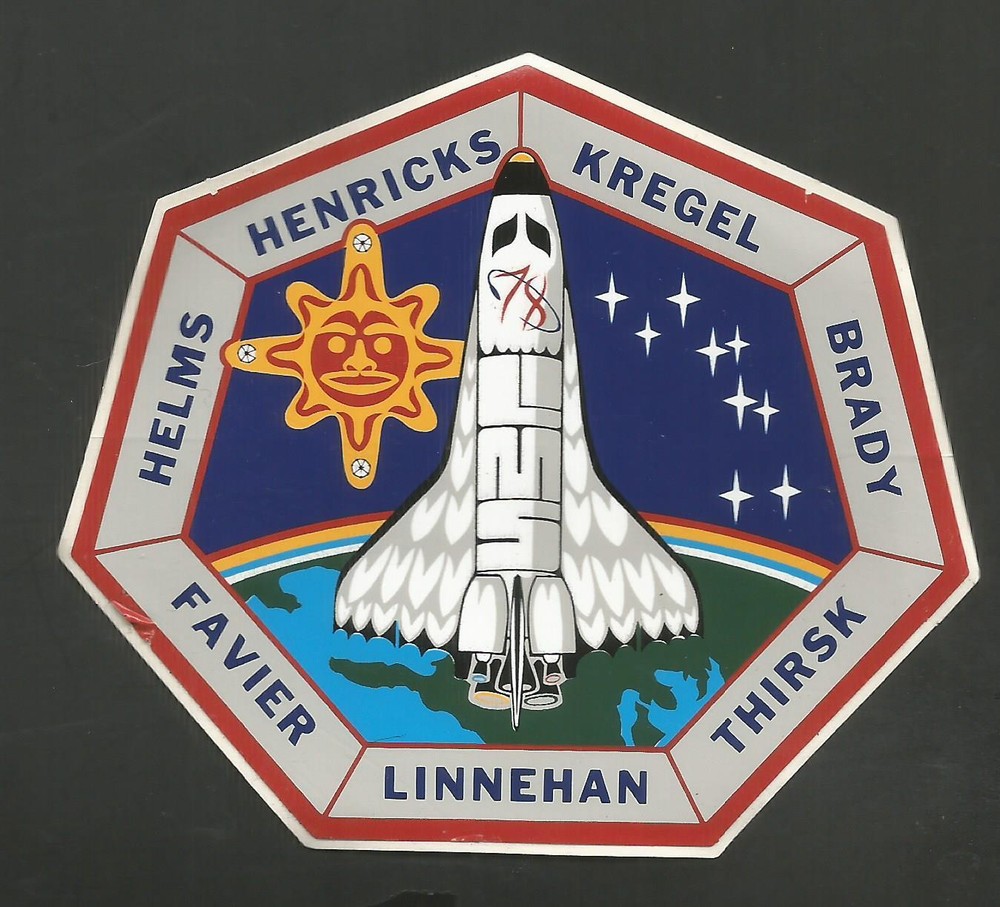 NASA SHUTTLE COLUMBIA STS- 78  CREW PATCH SPACE DECAL STICKER 4"