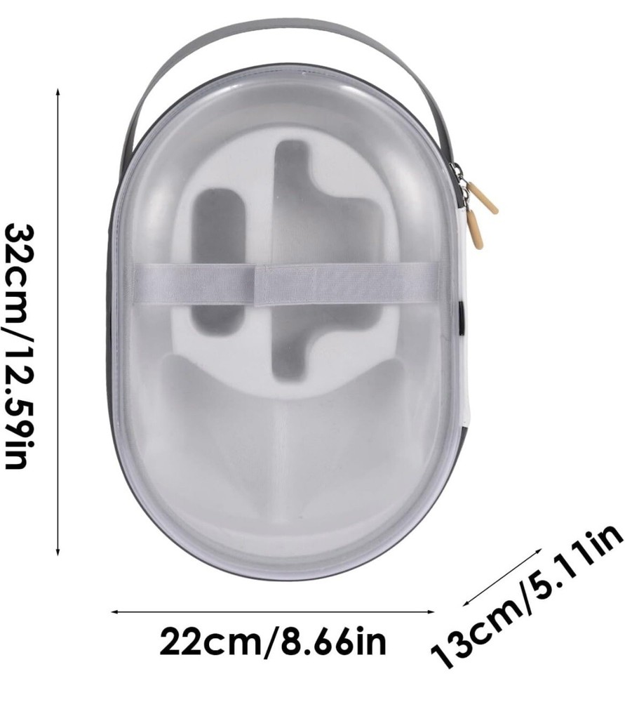 Apple Vision Pro Carrying Case, Clear, Transparent, EVA, Durable