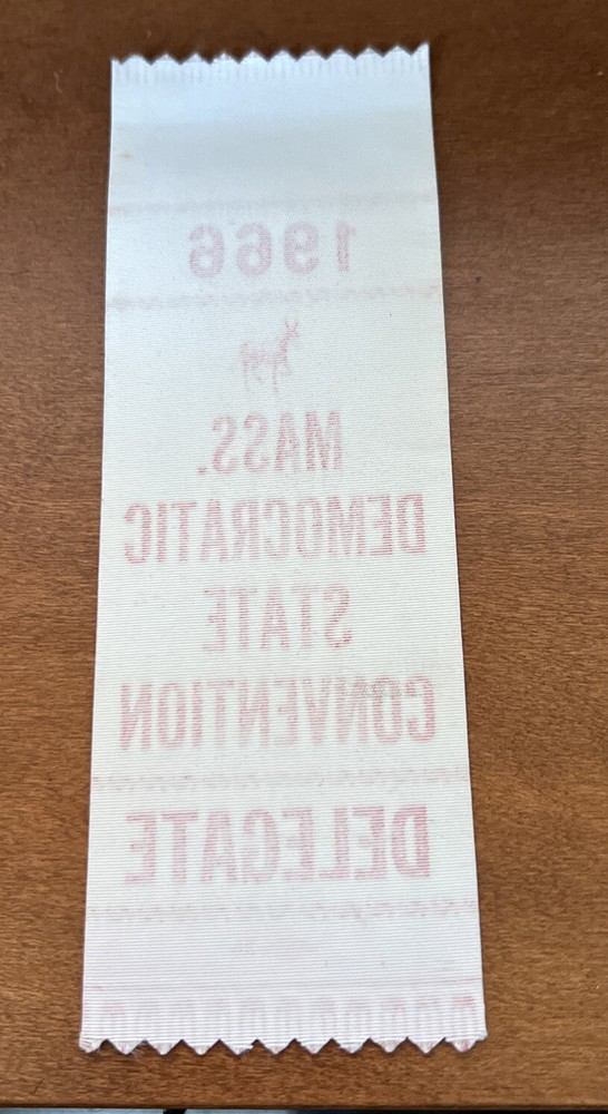 1966 Massachusetts State Convention Delegate Ribbon