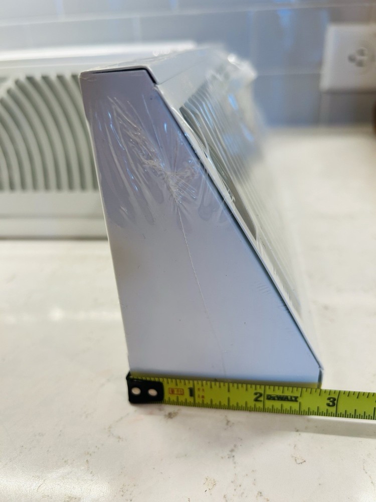 6 Pcs Baseboard Register Vent 15” Round Flow Diffuser Covers (White)