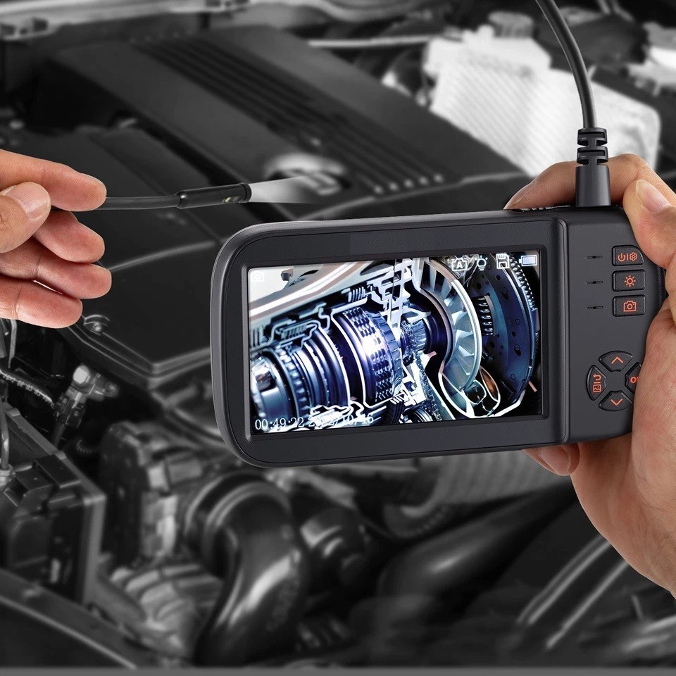 Endoscope Camera Borescope Inspection Camera Triple Lens 4.5" IPS