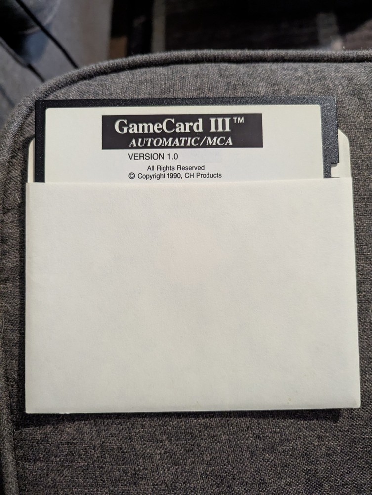 Vintage 5.25" Floppy Disk Game card III
