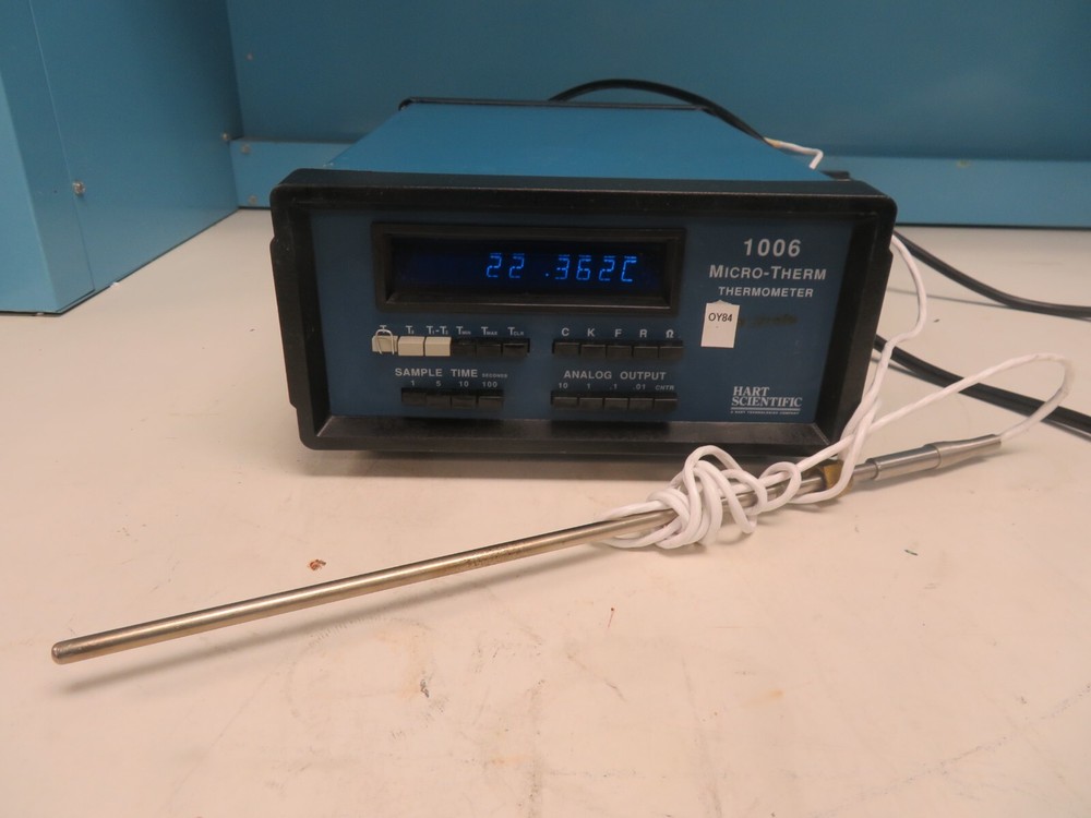 Hart Scientific Micro-therm Thermometer - model 1006 - w/ probe -