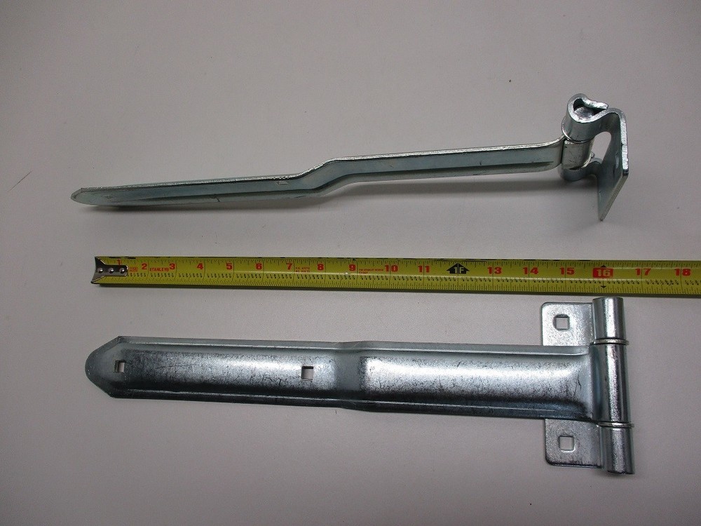 Cargo Utility Trailer RV Door 16" Strap Hinges / Pair / Offset Bent Hinges