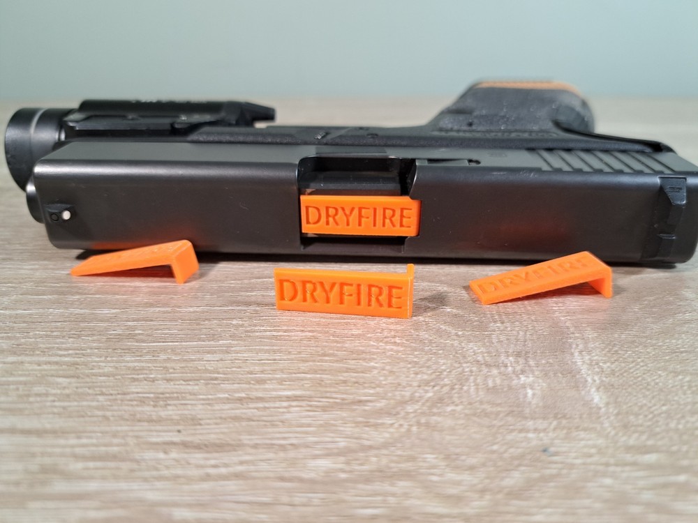 Dry Fire Training Slide Insert | Continuous Trigger Reset | Glock P80 | 4-Pack