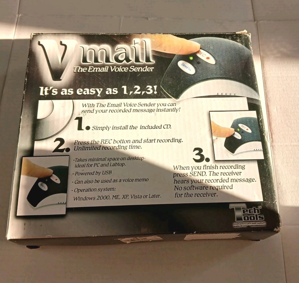 V mail The E-mail Voice Sender Stop Typing Start Talking Tech Tools