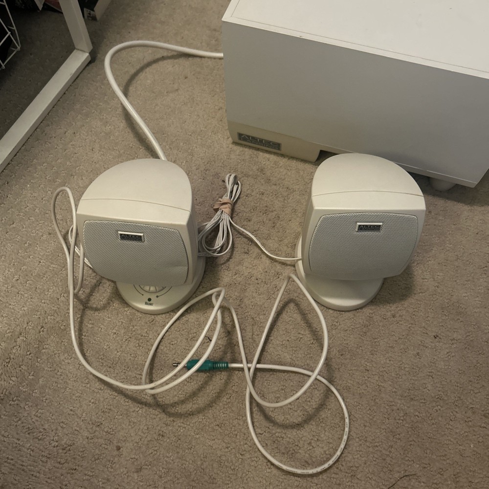 Altec Lansing ACS33 Computer Speaker System Tested Fully Functioning Vintage