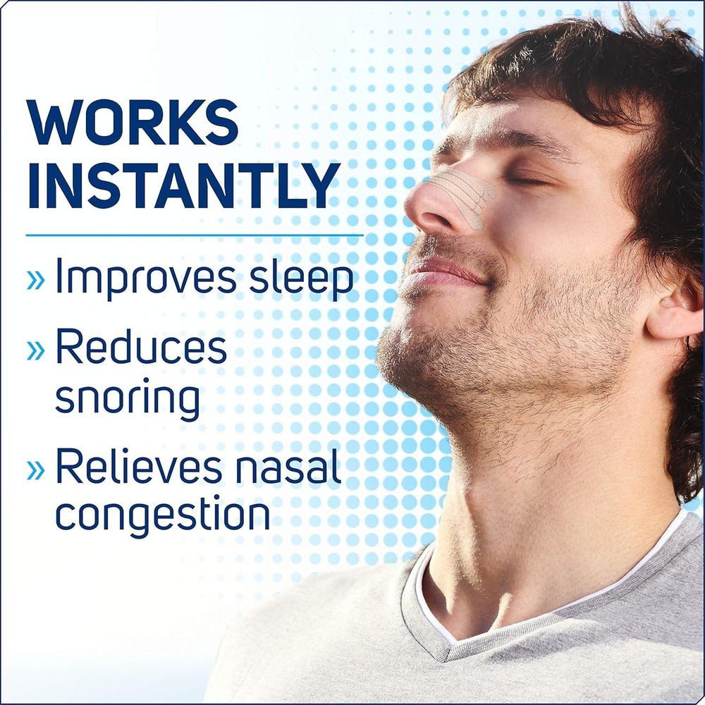 Nasal Strips Extra Strength, 100 Count Tan - Instant Relief & Snoring Solution