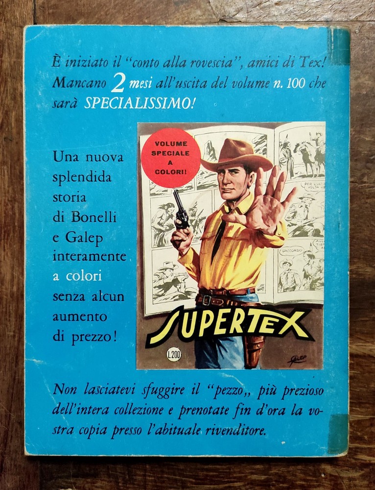 Comic TEX 98 I RAZZIATORI 1968 First Edition Bonelli Read Description