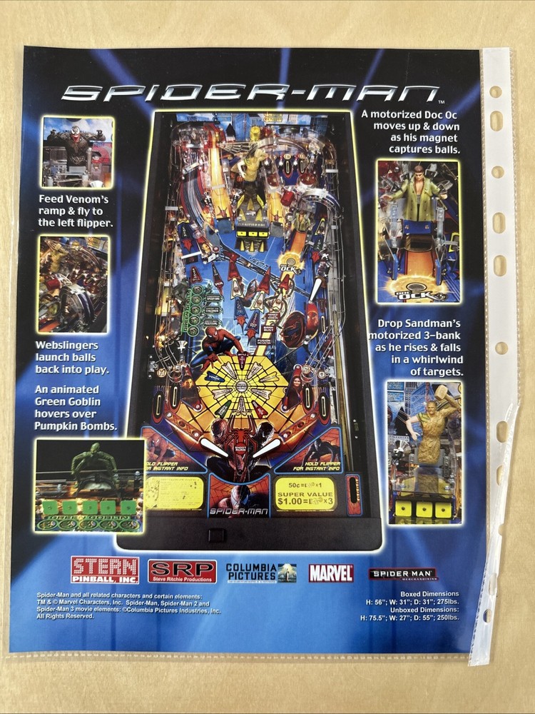 Stern Spider-Man Pinball Flyer
