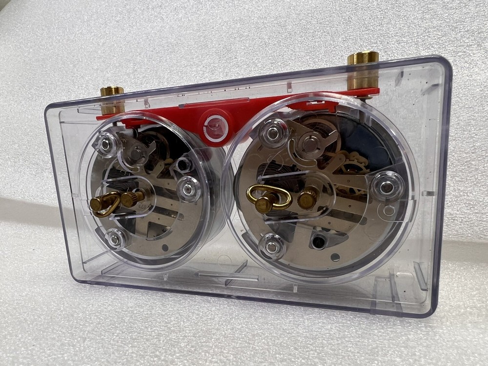 Vintage APFY ROLLAND Chess Clock Analog Mechanical Timer Clear Acrylic