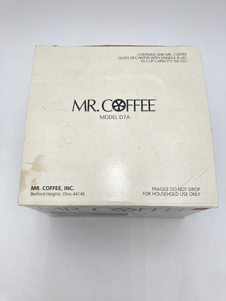 Mr. Coffee 10- Cup Replacement Pot Decanter Mod. D7A & other models, see list