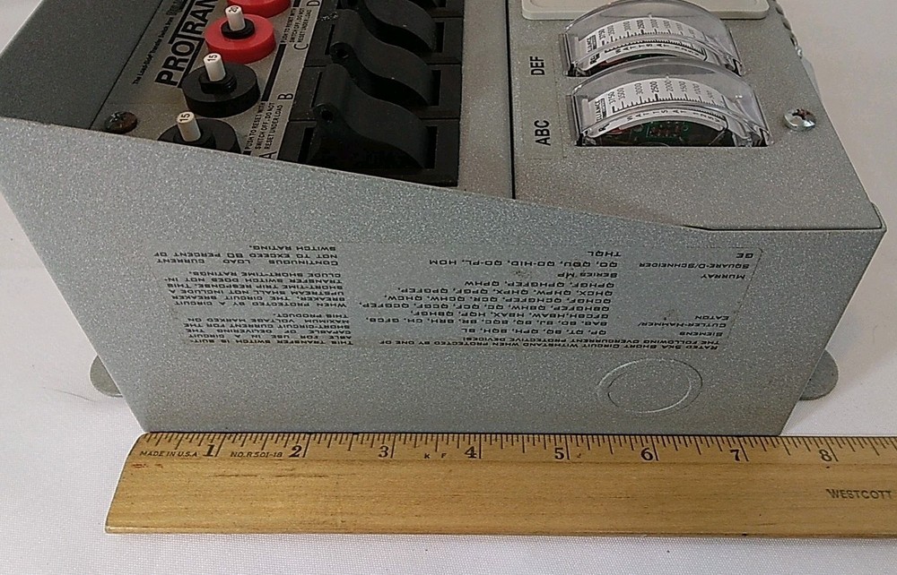 Reliance Controls ProTran Model 31406C Generator Transfer Switch