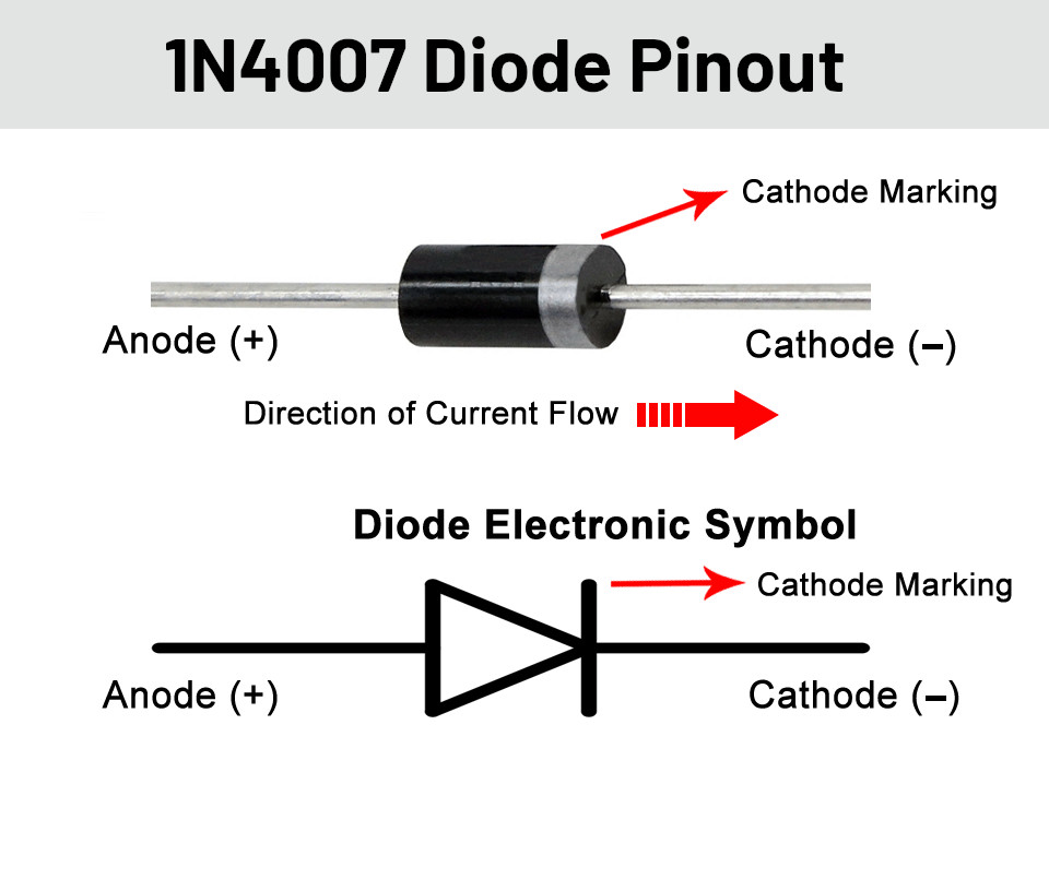 10 PCS 1N4007 Diode 1A 1000V Rectifier Diode DO-41 Fast IN4007 | US SHIP exp