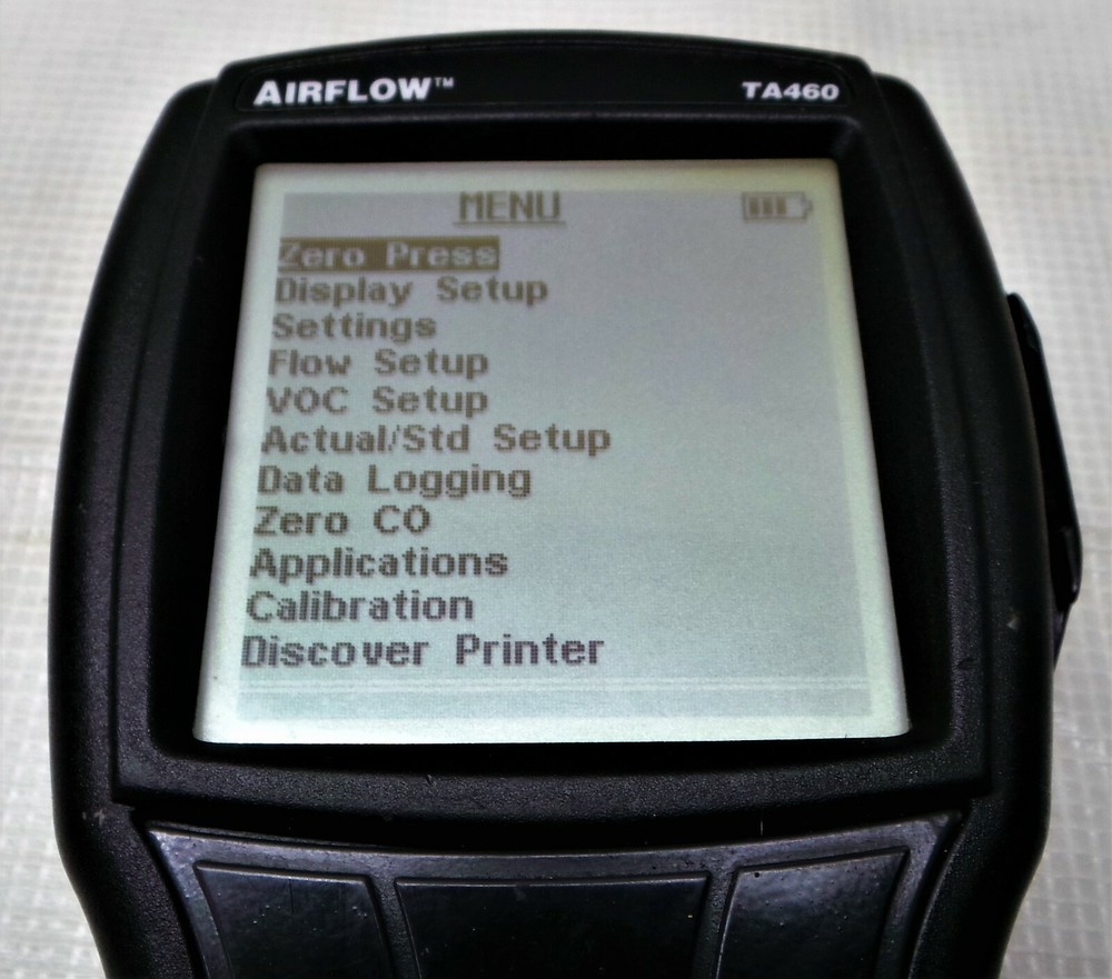 AIRFLOW TA460-P INSTRUMENTS MULTI-FUNCTION ANEMOMETER