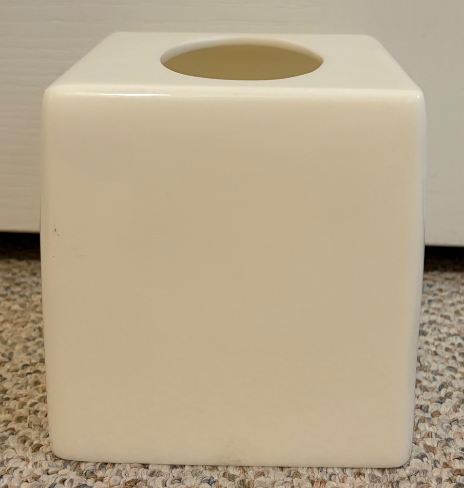 Thomas O'Brien Tissue Box Cover 2005 White