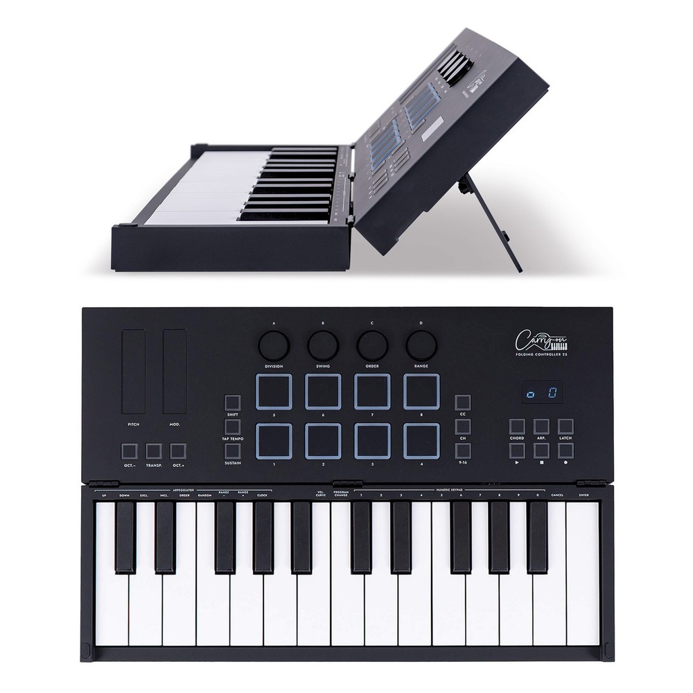 Carry-on Folding MIDI Controller 25 - MIDI over Bluetooth &USB
