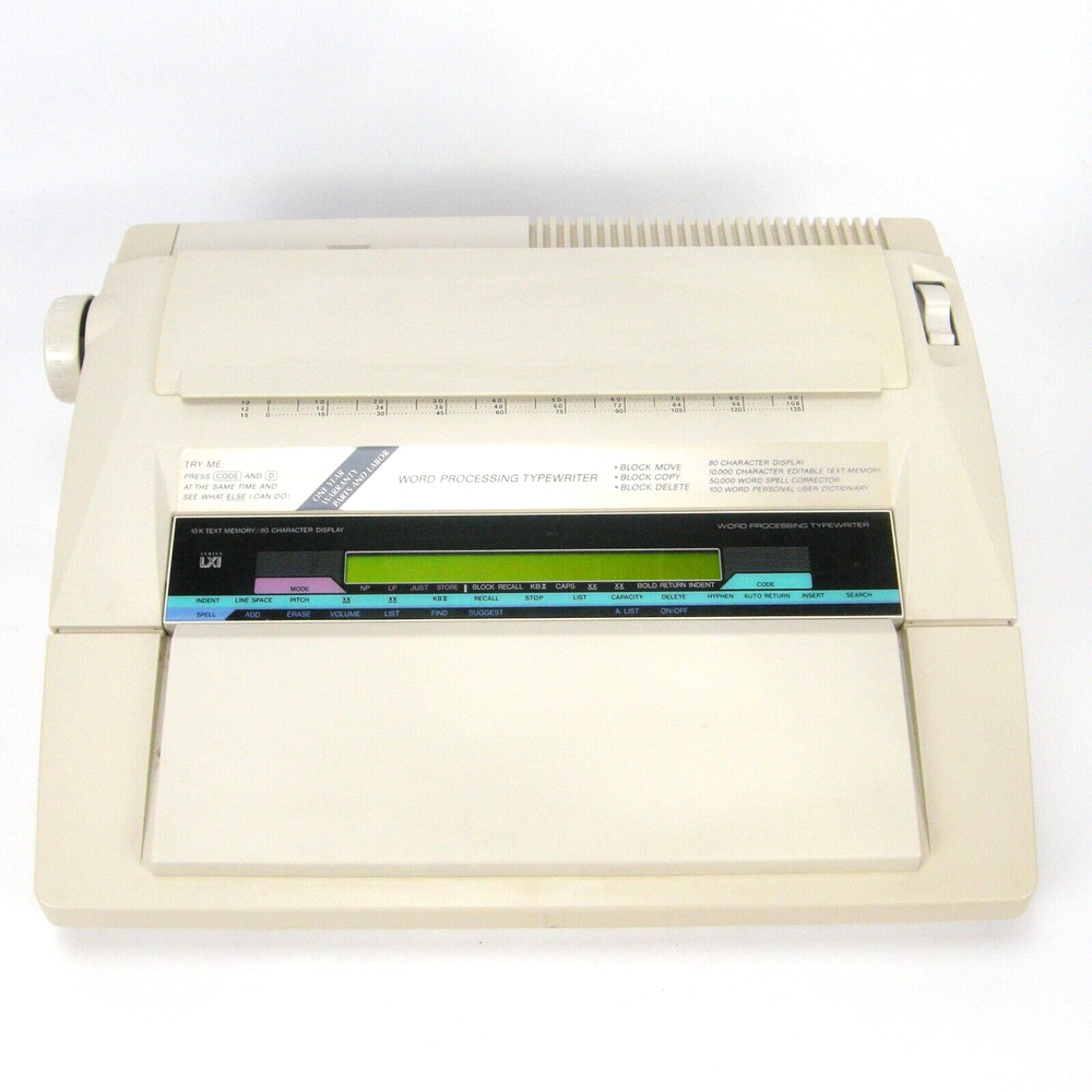 Sears Roebuck Portable Word Processing Typewriter 10K Text Memory - GC