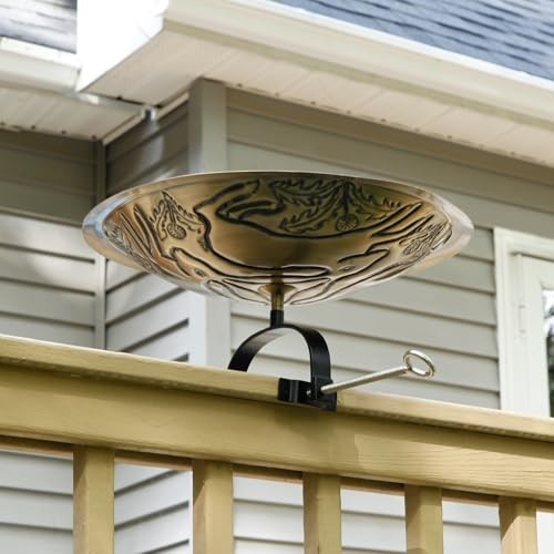 Three Hares Birdbath- Over Rail Bracket
