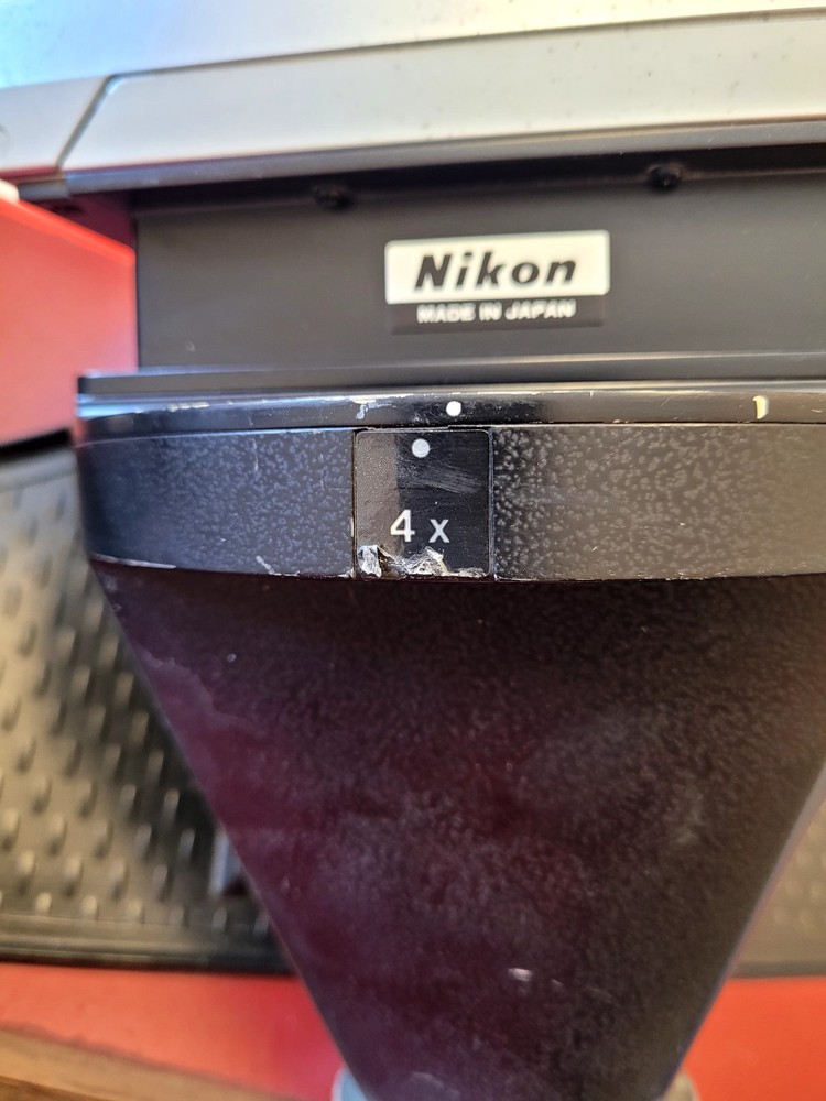 Nikon PFX 4X Microscope Shutter Format Adapter w/ Built-In Polaroid Camera (C261