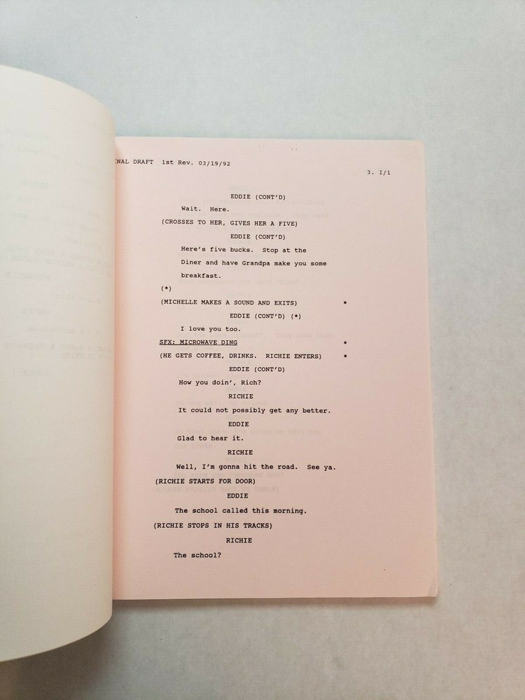BETTER DAYS / Don Reo 1992 Unproduced TV Script PILOT EPISODE, Terry Hughes