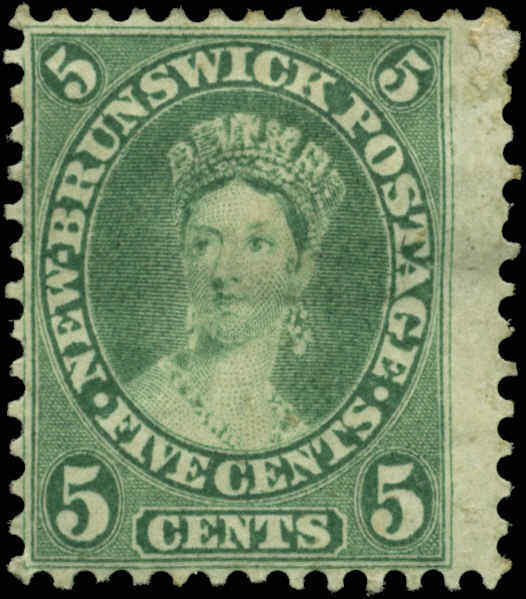 Canada, New Brunswick  Scott #8 Mint No Gum