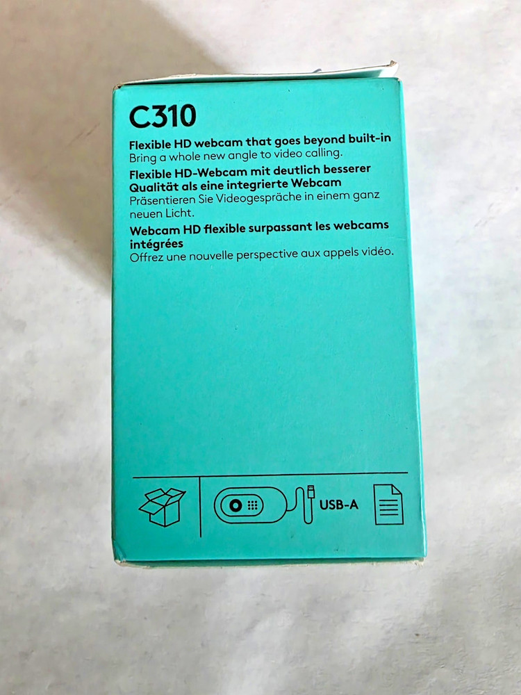 Logitech C310 HD Webcam - Black