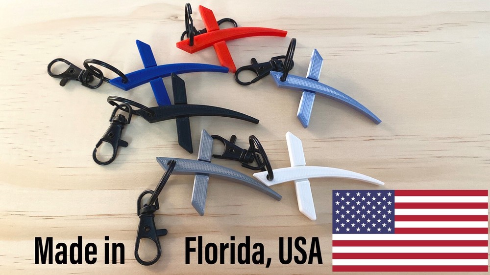 (One) SpaceX Logo Keychain. Demo-2 Memorable Gift.