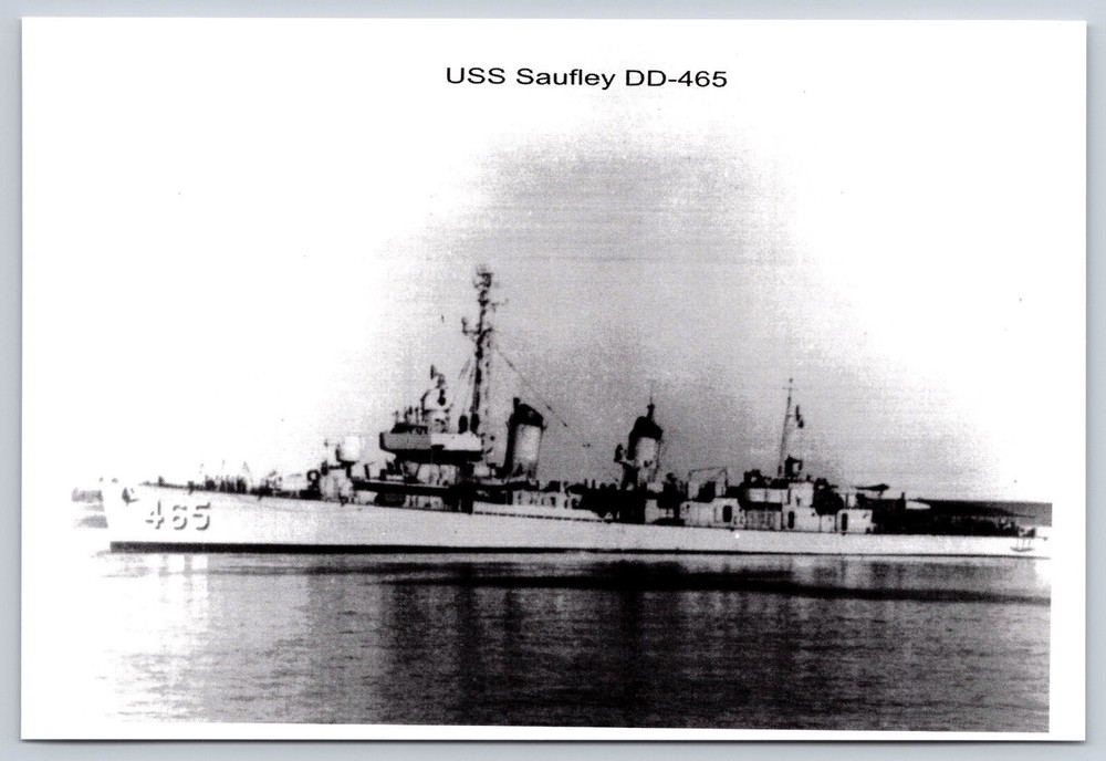 Postcard USS Saufley DD-465 LP1