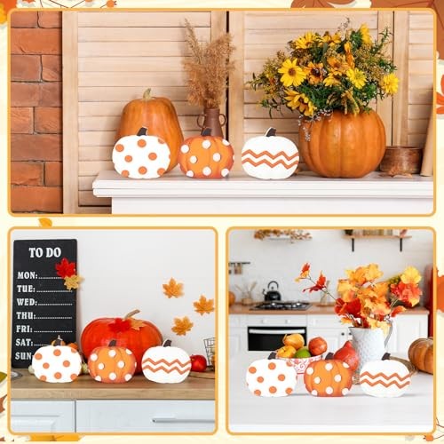 COCHIE Fall Decorations for Home Indoor, Thanksgiving Table Decor, Pumpkin