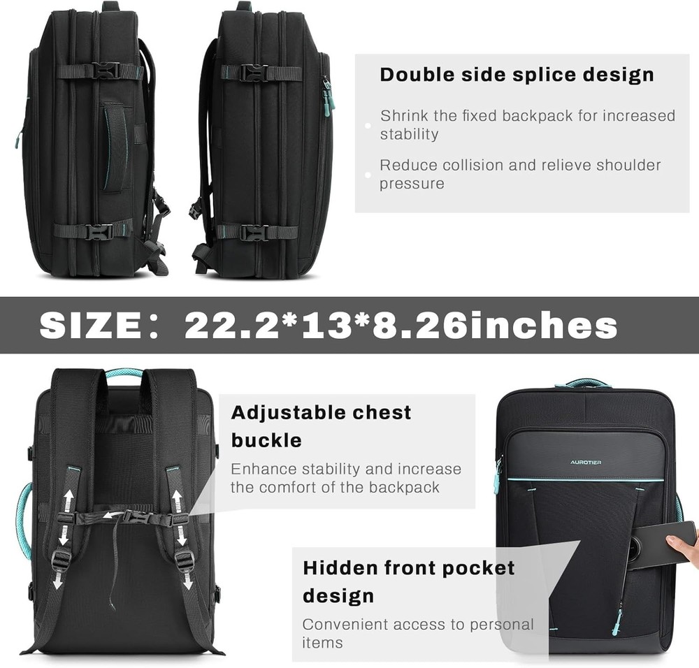 DJ Controller Backpack Padded DJ Mixer Case 17" Laptop Black Polyester