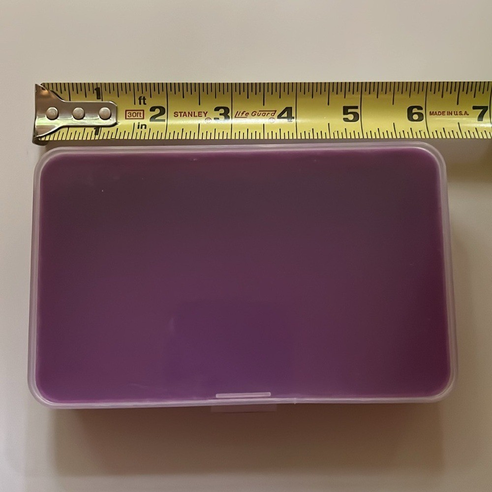 💜 Purple Storage Box with Assorted Beads