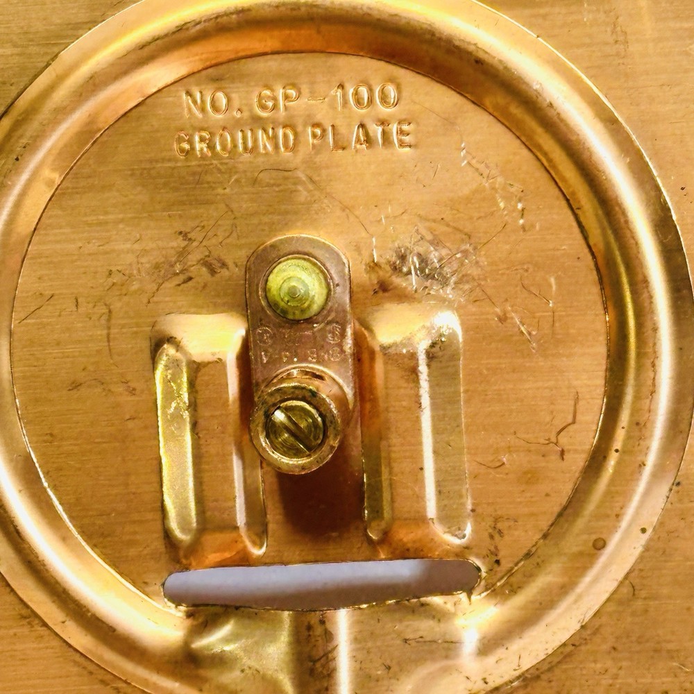 4 PK BLACKBURN GP-100 COPPER GROUND PLATE 7-1/2"