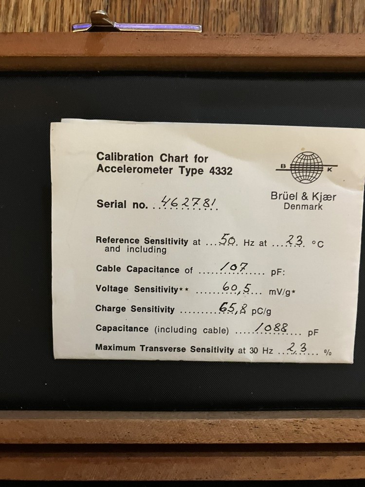 Bruel & Kjaer Accelerometer Type 4332