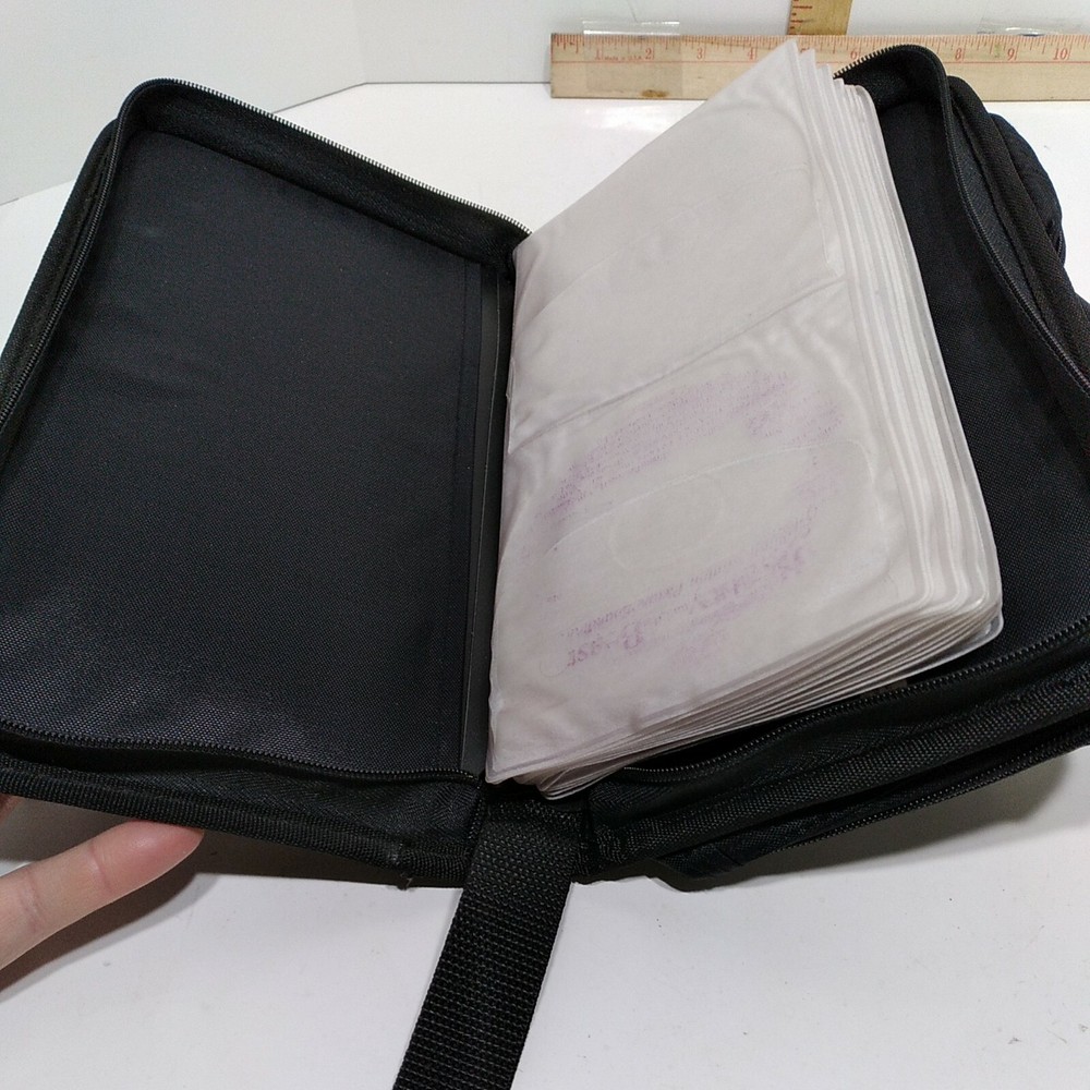 Vintage Case It CD Case Holder Organizer Black