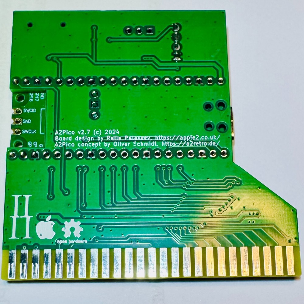 A2Pico - multifunctional Apple II peripheral card utilizing a Raspberry Pi Pico