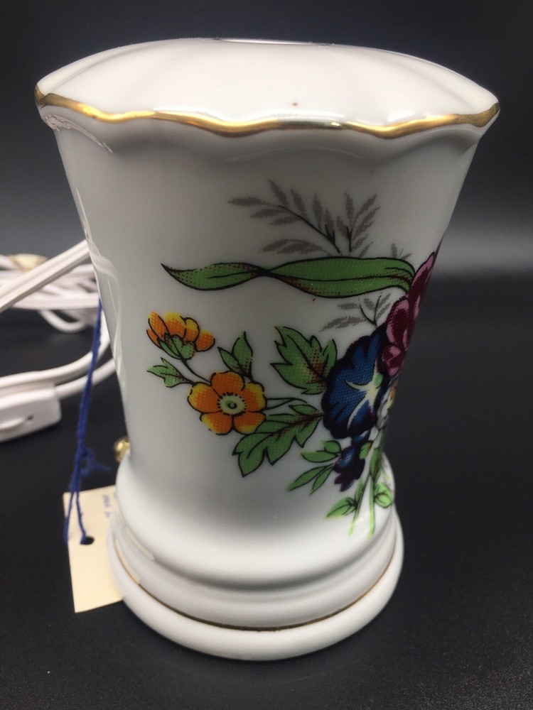 Vintage I W Rice & Co Porcelain Perfume Diffuser Night Light