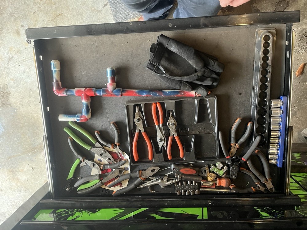 Snap On Tool Box And Us General Roll Cart
