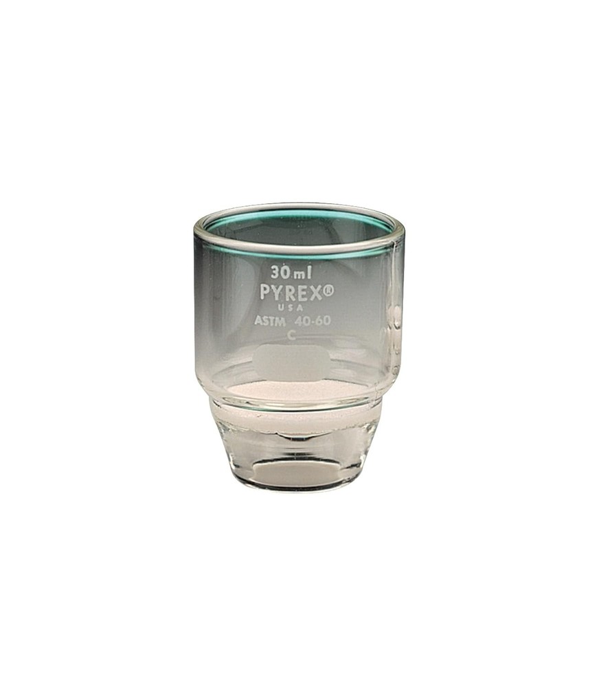 PYREX High Form Fritted Gooch Crucible, 30mm, Medium, PYREX 32940-30M