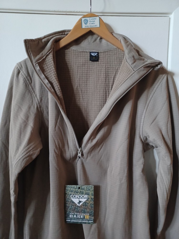 Condor Long Sleeve Base II Zip Pullover - Sand - Model 603 - New!