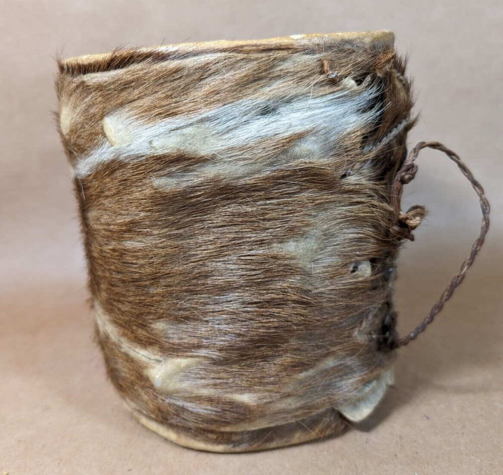 Vintage Double-Sided Handmade Animal Raw Hide Drum Tom Tom