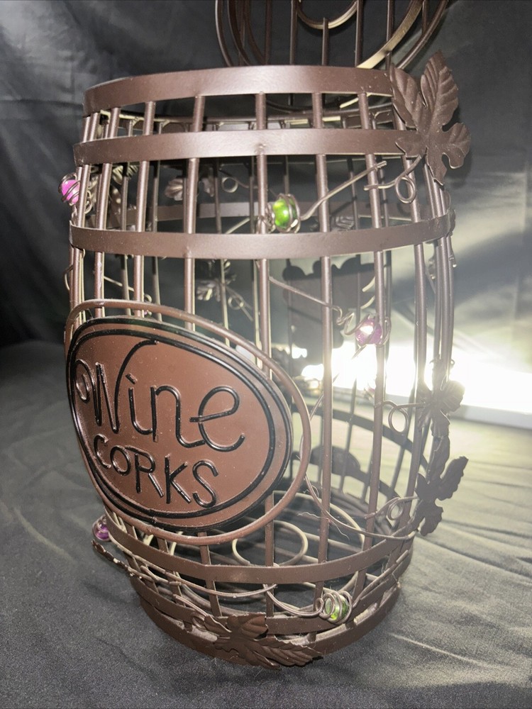 Wine Corks Decorative Metal Basket