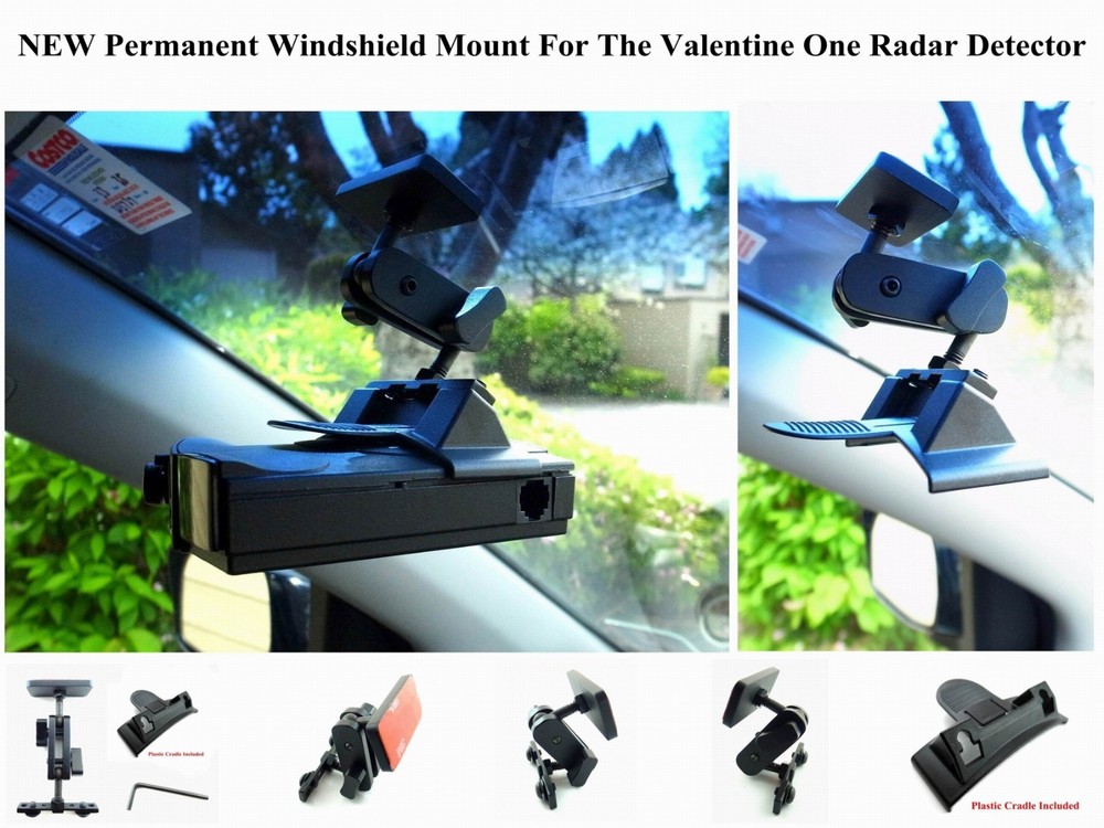 1 New Designed Permanent Windshield Mount For The Valentine Gen 1 Radar Detector