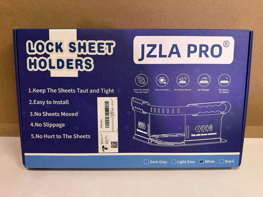 Lock Sheet Holders Keep Sheets Tight Heavy Duty Bed Sheet Holder Corner - White