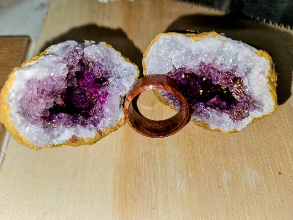 Solid Wood Ring. Stabalized Mesquite Burl. Size(s) 5-14