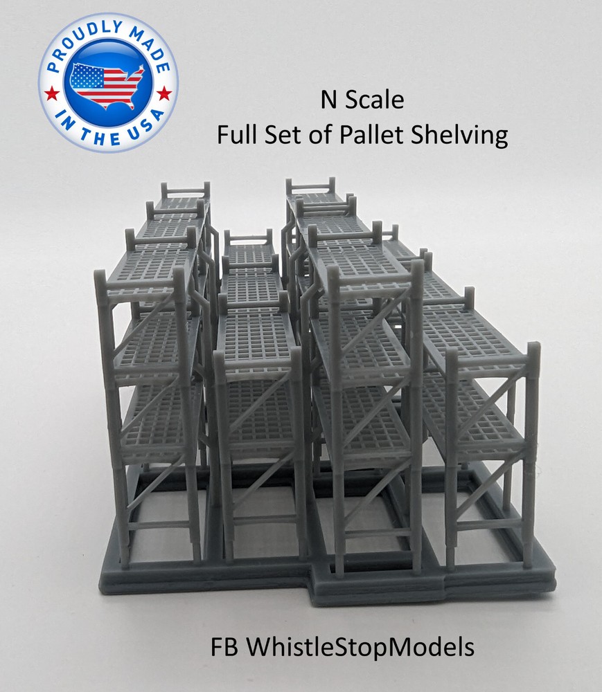 N Scale Pallet Shelving N1033