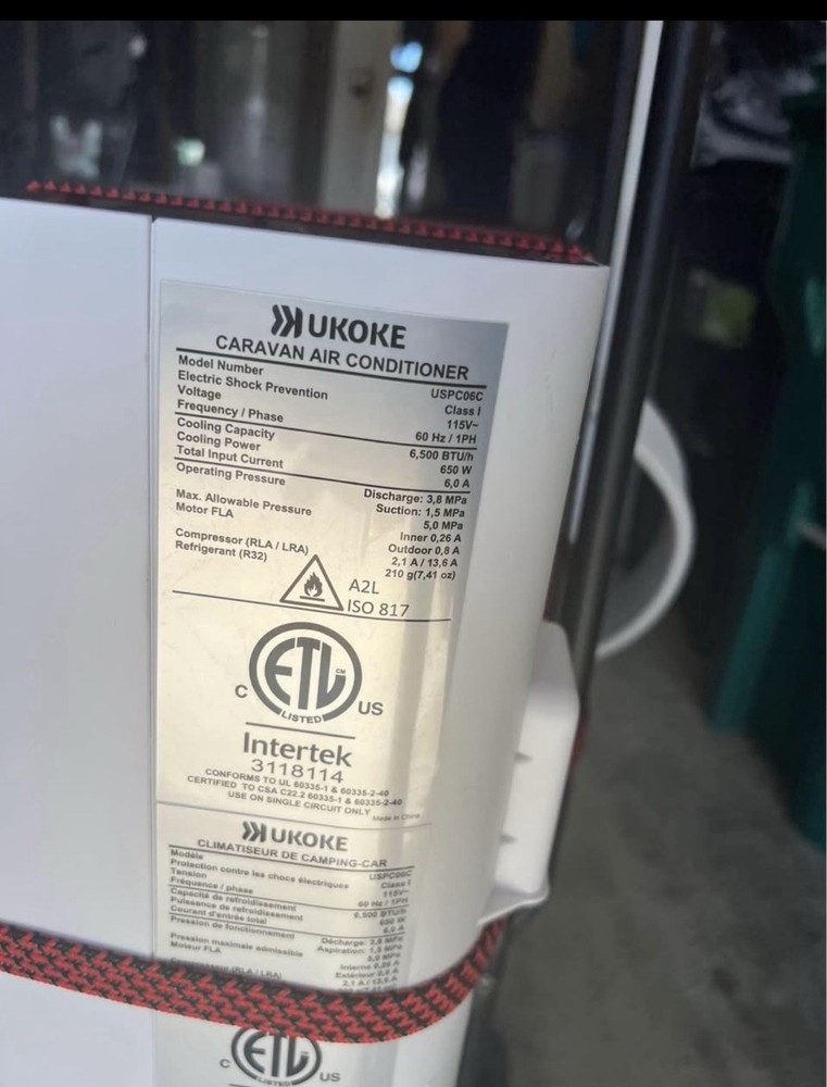 UKOKE Caravan Air Conditioner