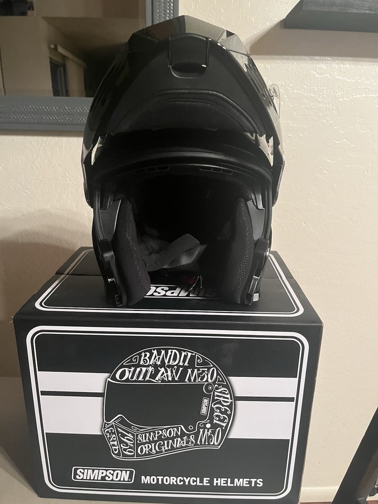 Simpson Mod Bandit Full face Helmet Gloss black Medium